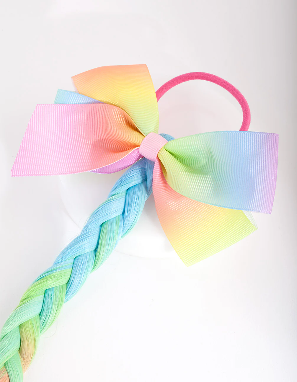 Kids Rainbow Fake Hair Tie - Image 2