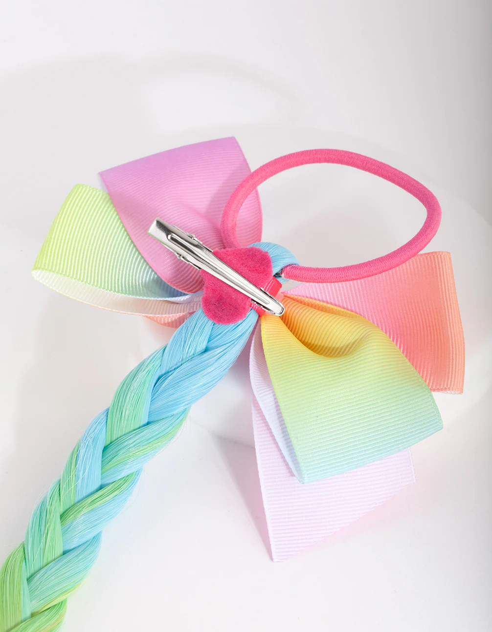 Kids Rainbow Fake Hair Tie - Image 3