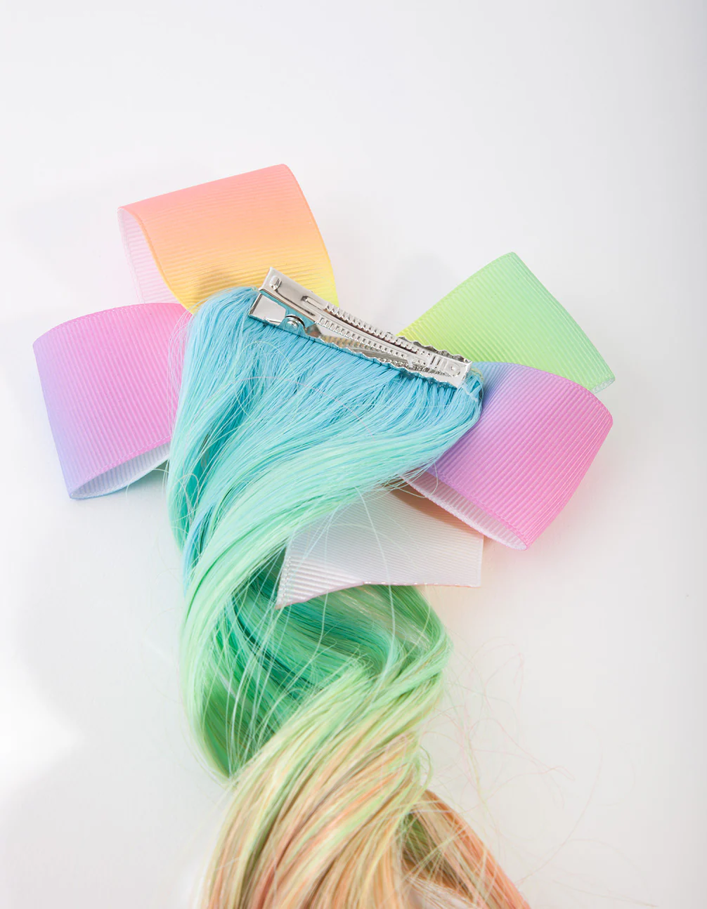 Kids Fabric Light Bow Hair Clip - Image 3