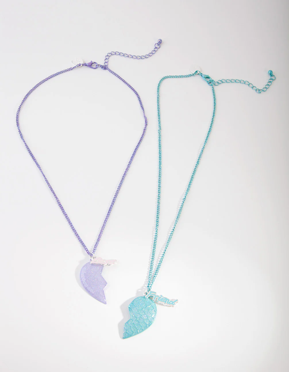 Kids Best Friend Mermaid Heart Necklace - Image 2