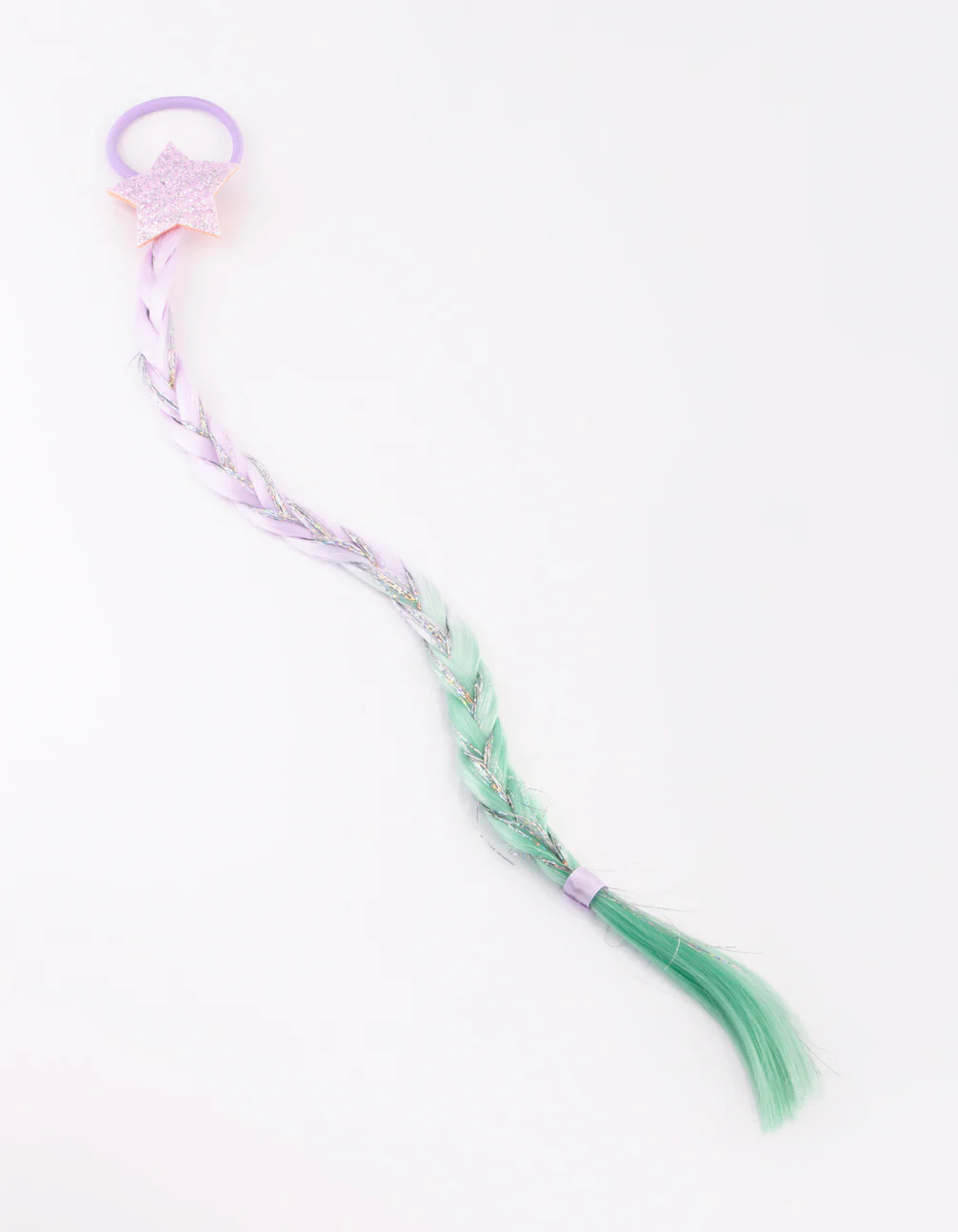 Kids Faux Hair Star Braid Tie