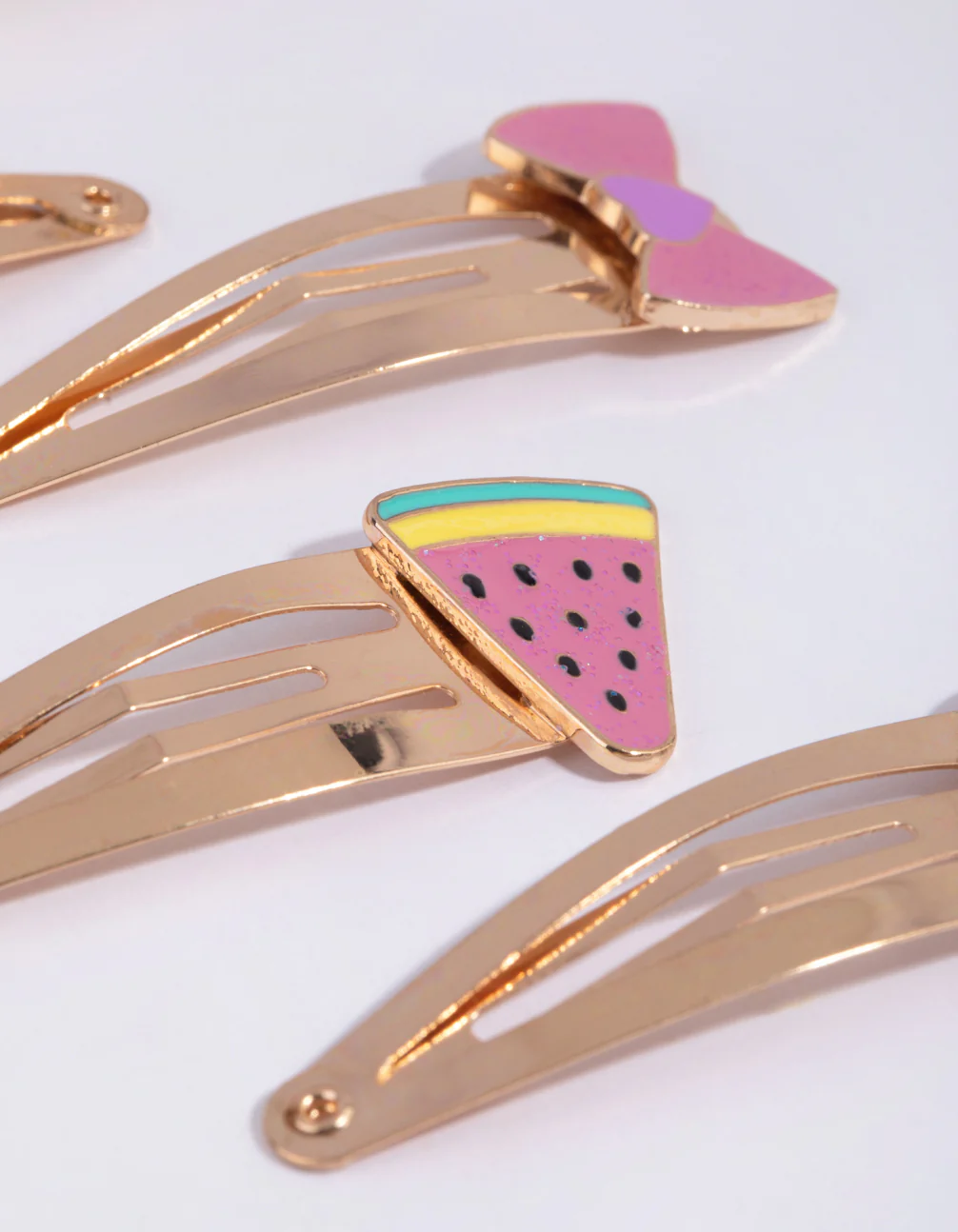 Kids Fun Enamel Snap Clip 6-Pack - Image 6