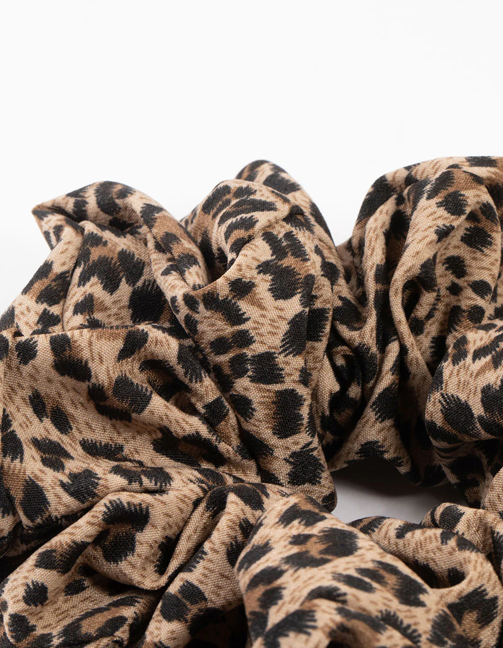 Large Fabric Leopard Print Scrunchie - Image 3