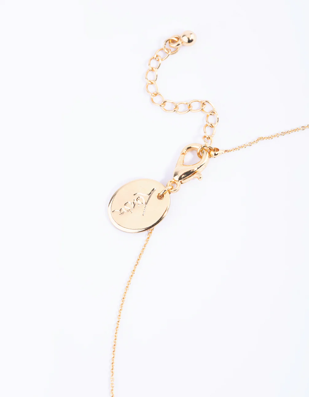 Gold Plated Brass Pave Butterfly Necklace - Image 4