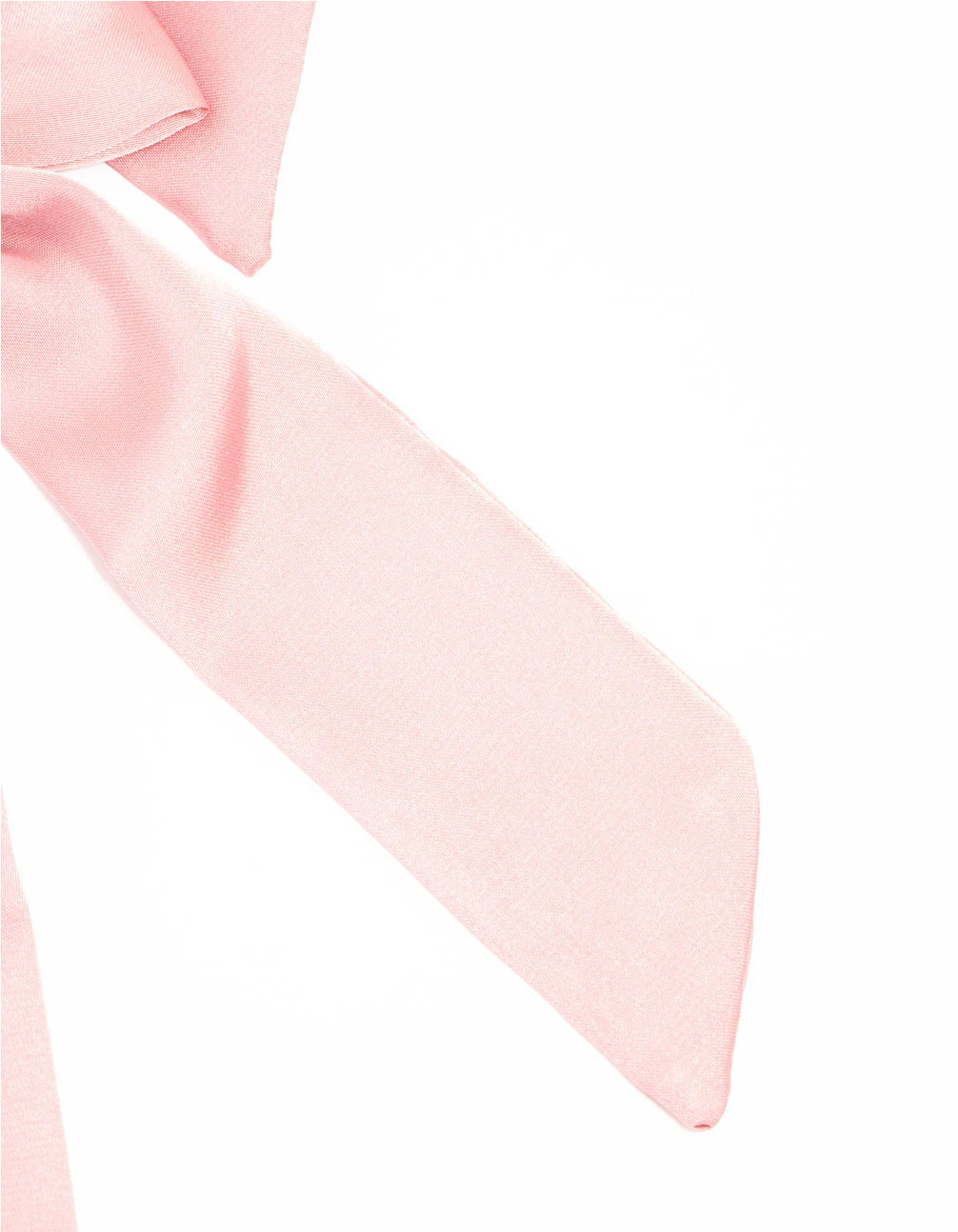 Medium Pink Satin Bow Clips 2-Pack - Image 3