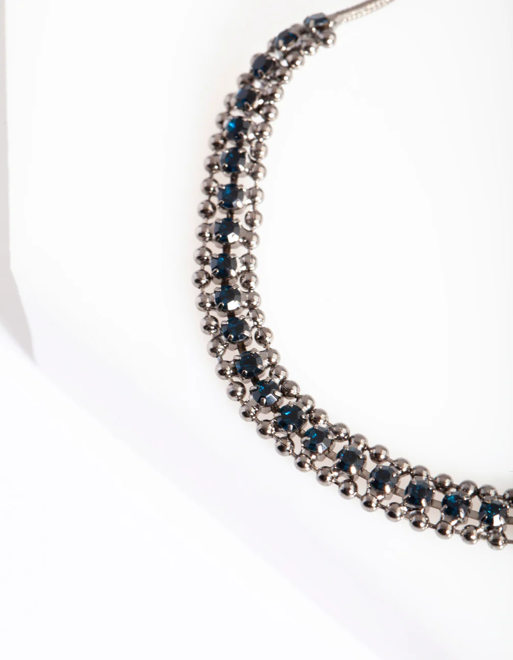 Gunmetal Crystal Toggle Bracelet - Image 3