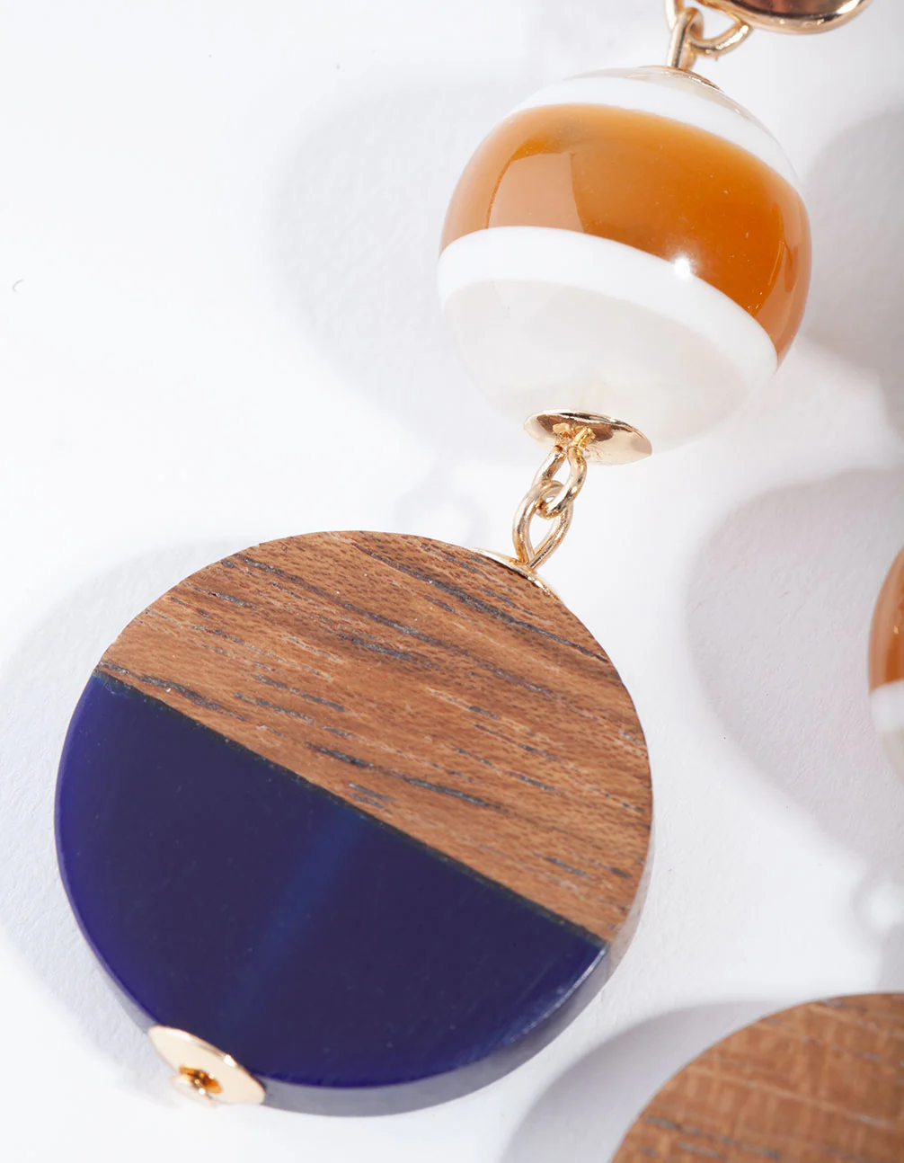 Mix Marble Thread Wrapped Drop Earrings - Image 5