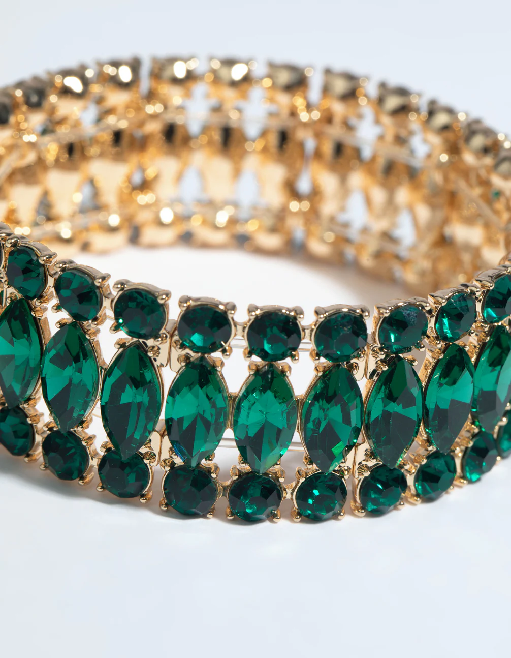 Green Marquise Bracelet - Image 4