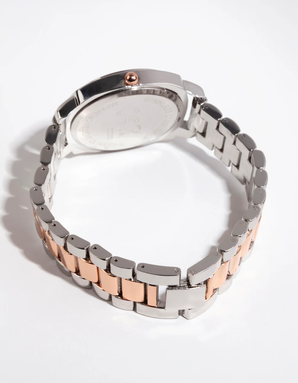 Silver Mix Metal Chain Link Watch - Image 3