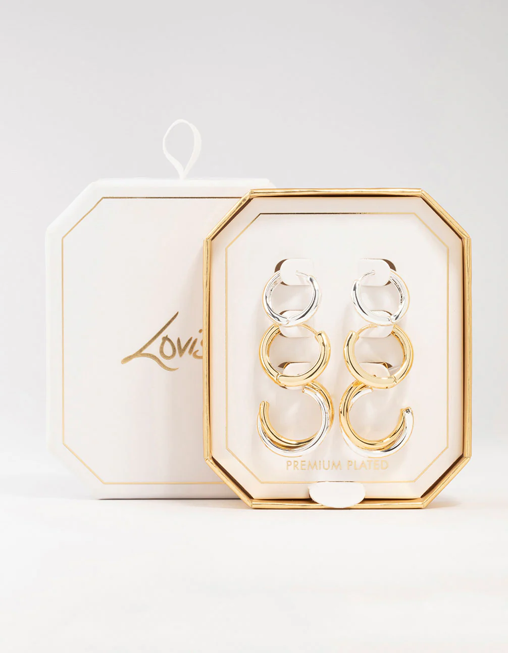 Mixed Metals Clean Hoops 3-Pack - Image 3