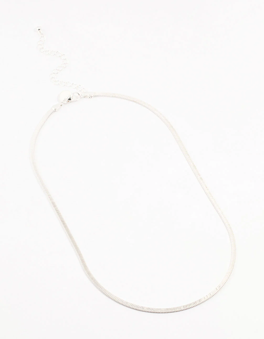 Silver Plated Clean Snake Chain Necklace - Image 2