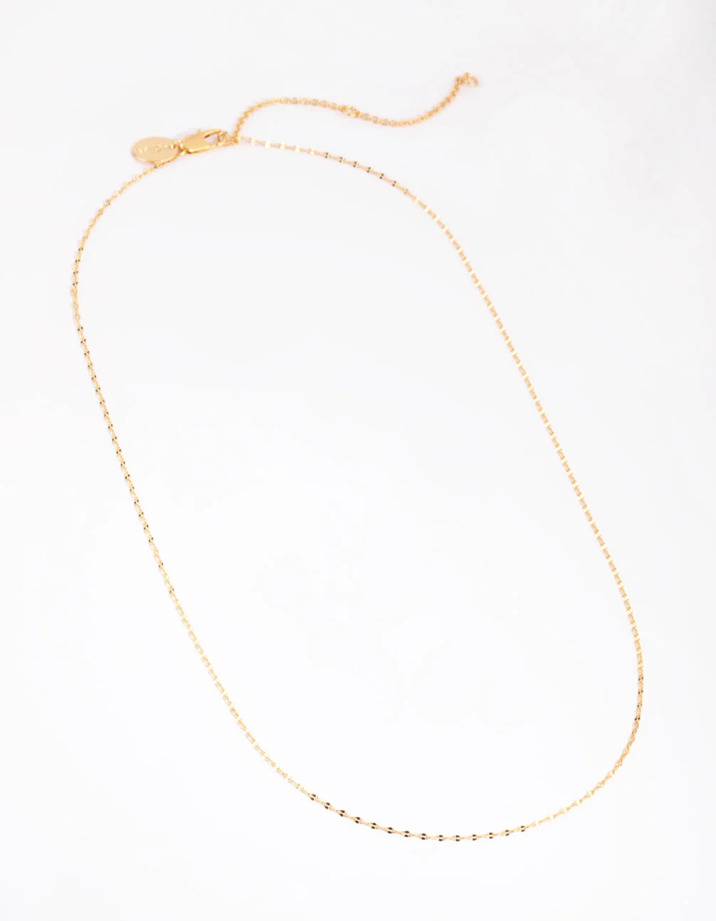 Gold Plated Medium Detailed Chain Necklace - Image 2