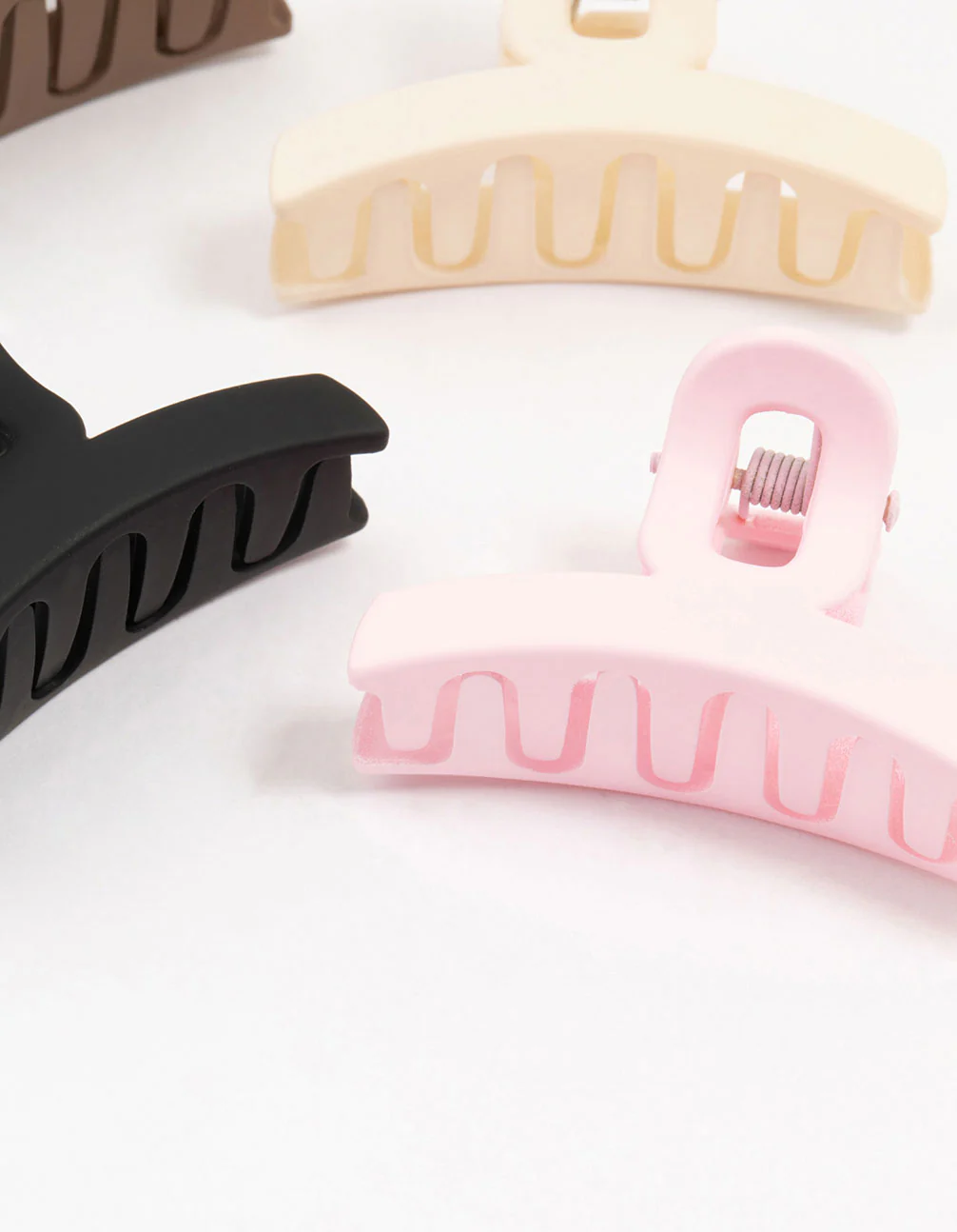 Neutral Small  Loop Claw Clips 4-Pack - Image 3