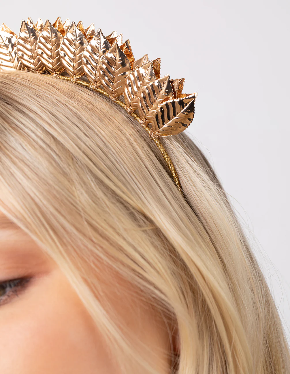 Gold Leaf Bomb Metallic Headband - Image 4