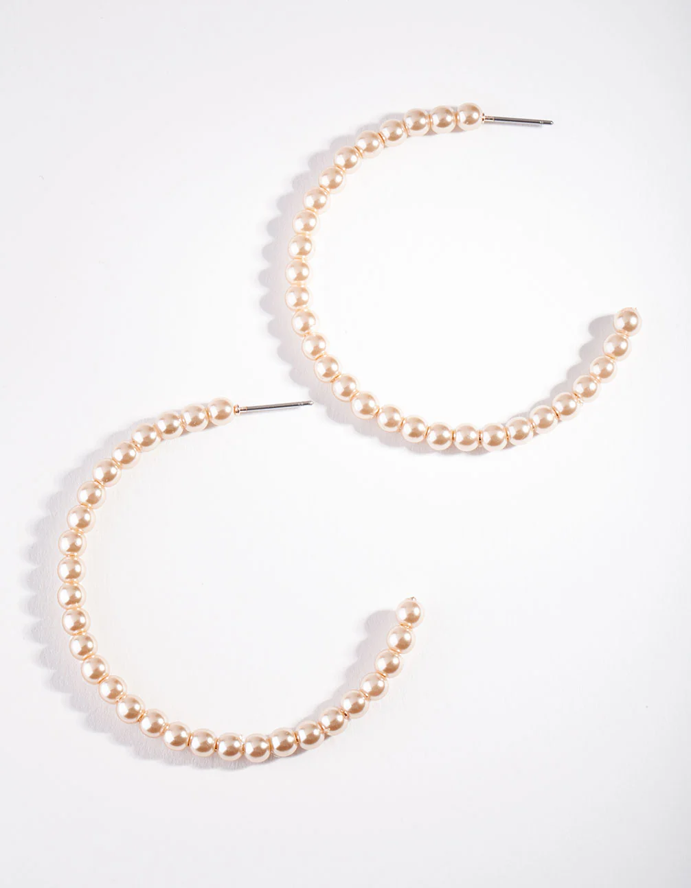 Rose Gold Mini Pearl Bead Earrings - Image 4