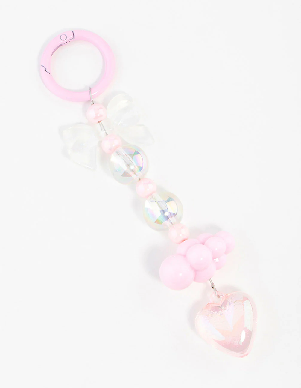 Pink  Cloud Bow Keychain