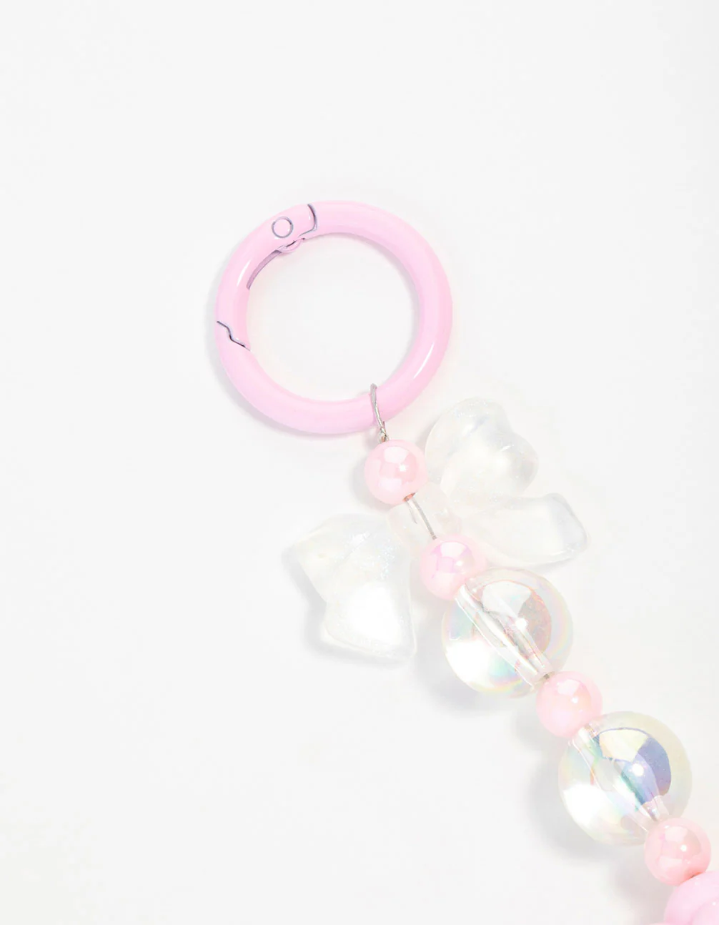 Pink  Cloud Bow Keychain - Image 3