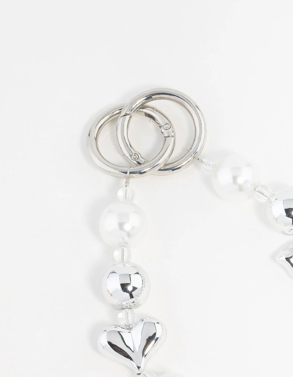Bow & Pearl& Heart Keychain - Image 3
