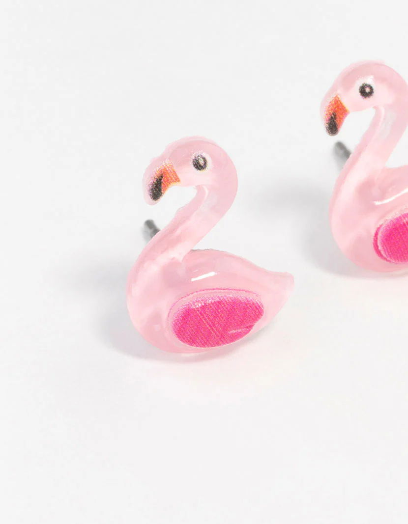 Flamingo Stud Earrings - Image 2