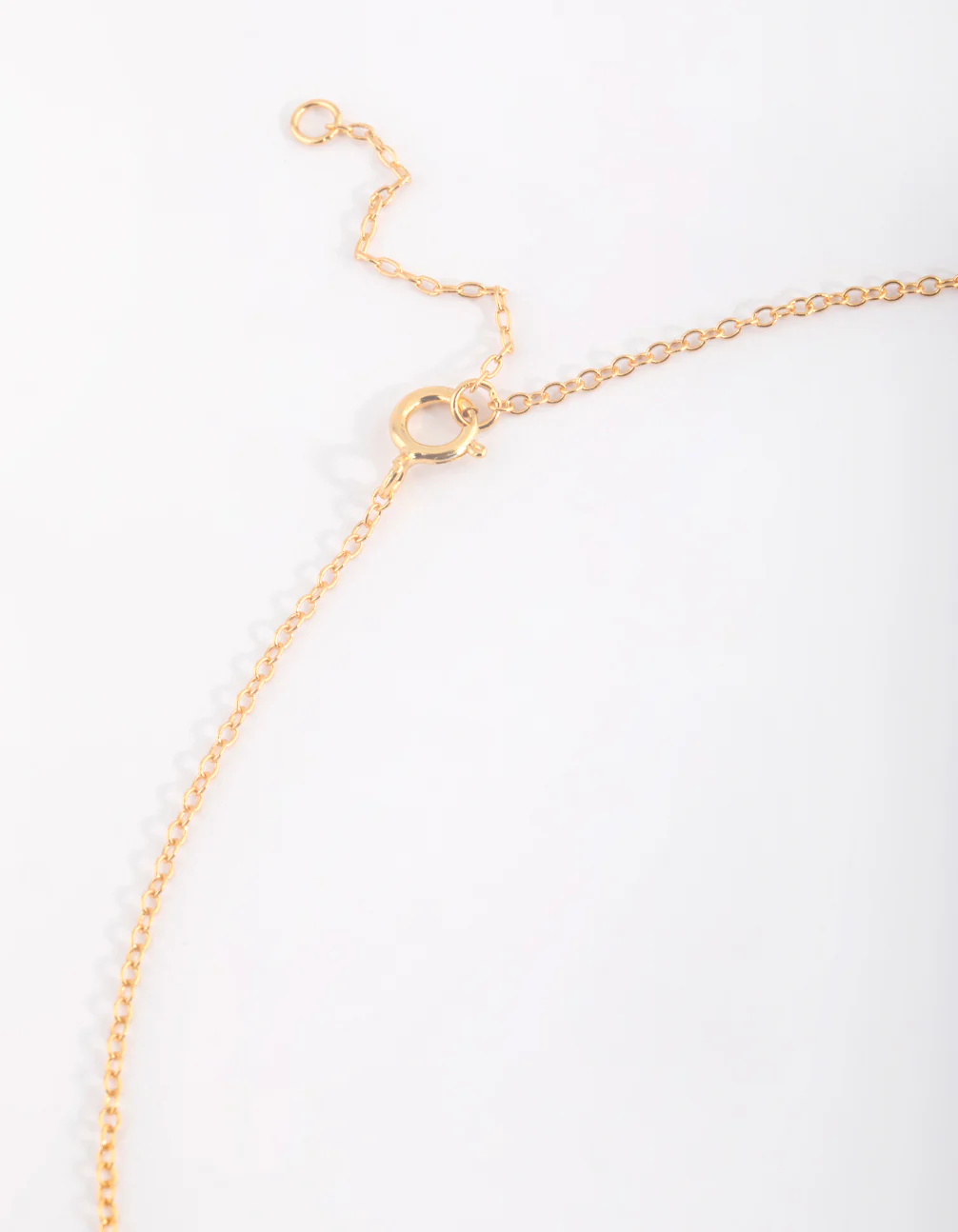 Gold Plated Bezel Pendant Necklace - Image 4