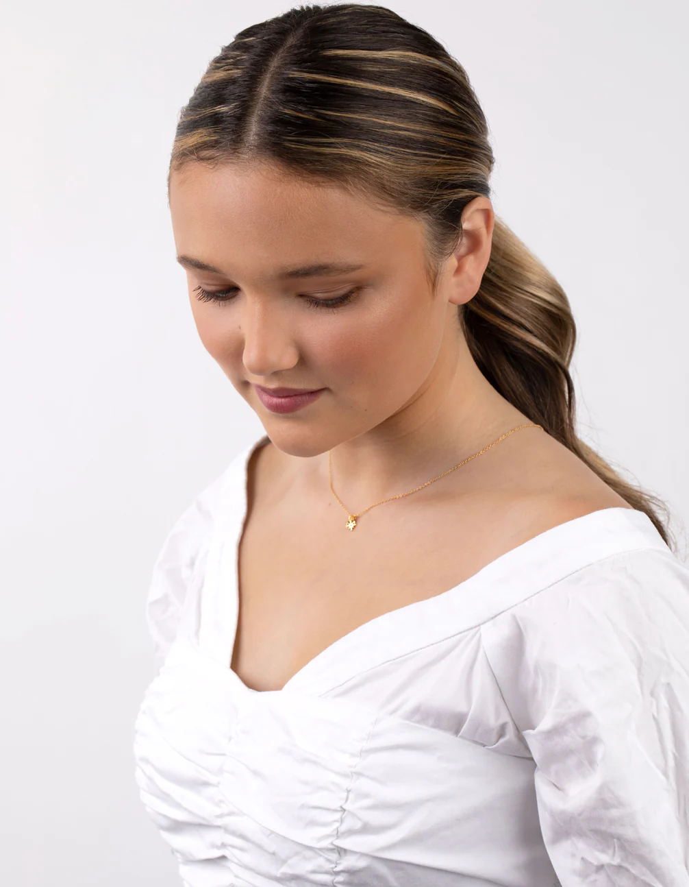 Gold Plated Sterling Silver Celestial Charm Necklace - Image 7
