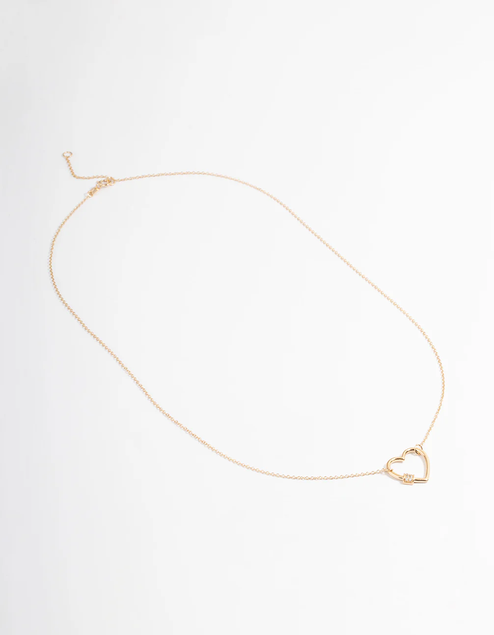 Gold Plated Sterling Silver Heart Pendant Necklace - Image 2