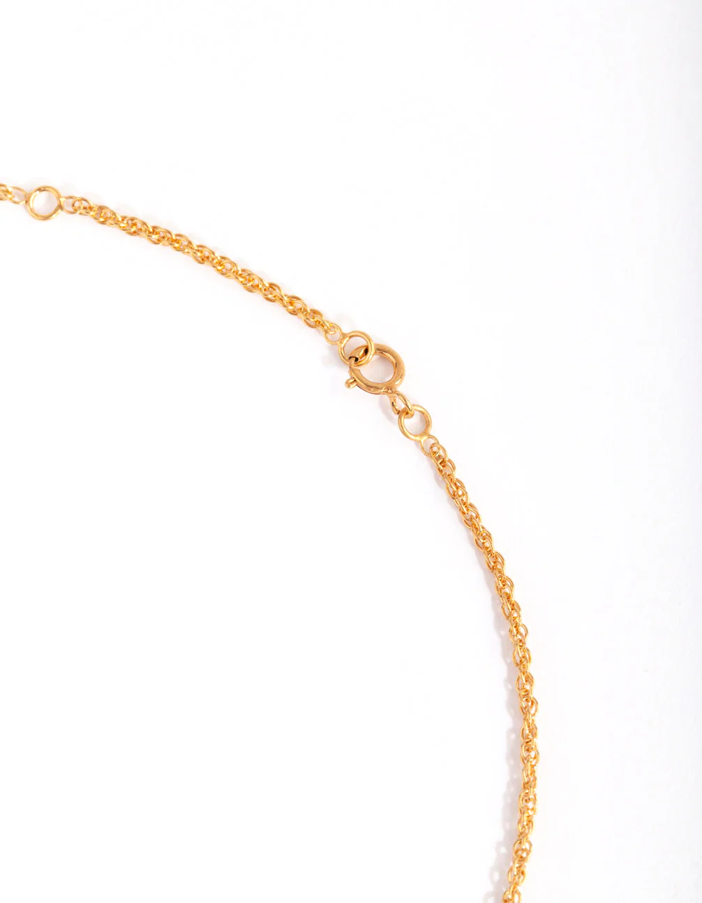 Gold Plated Sterling Silver Twist Chain Necklace - Image 3