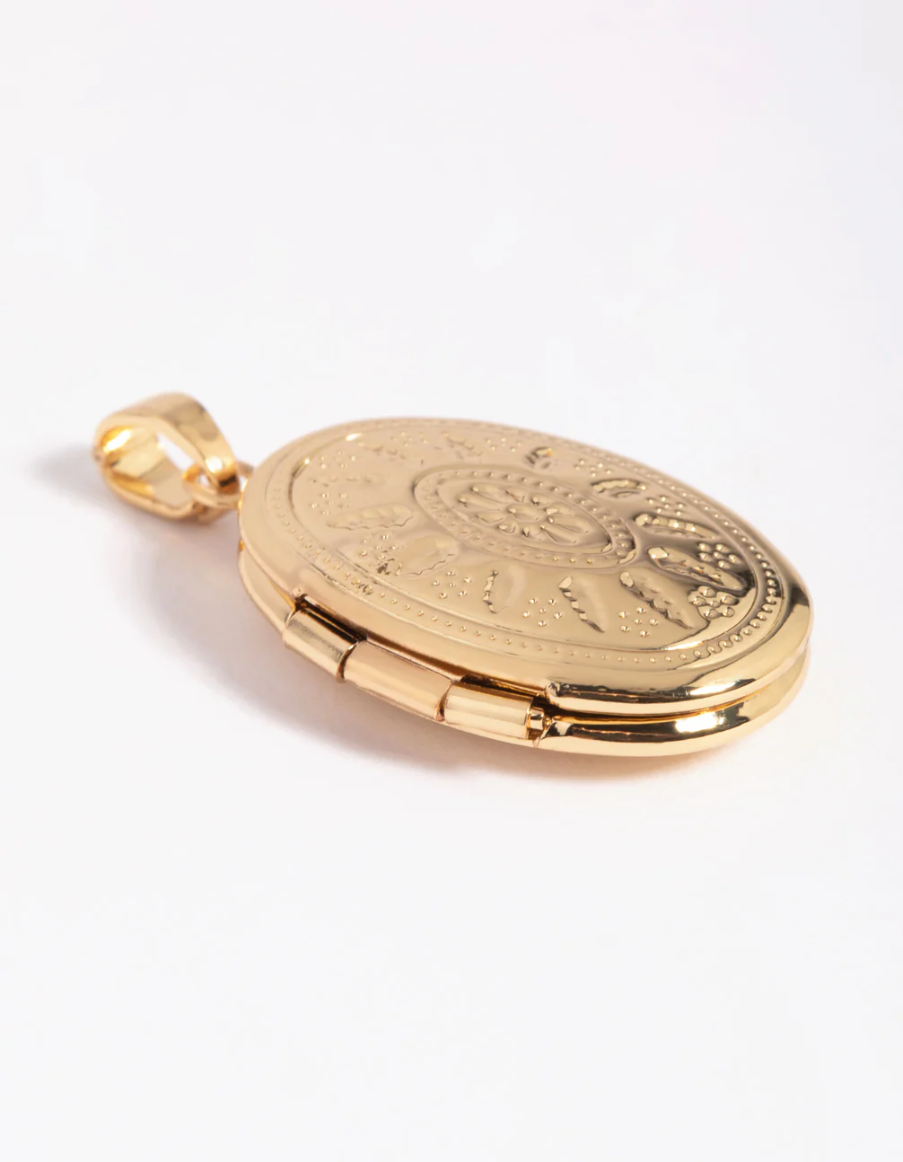 Gold Plated Oval Locket Charm - Image 6