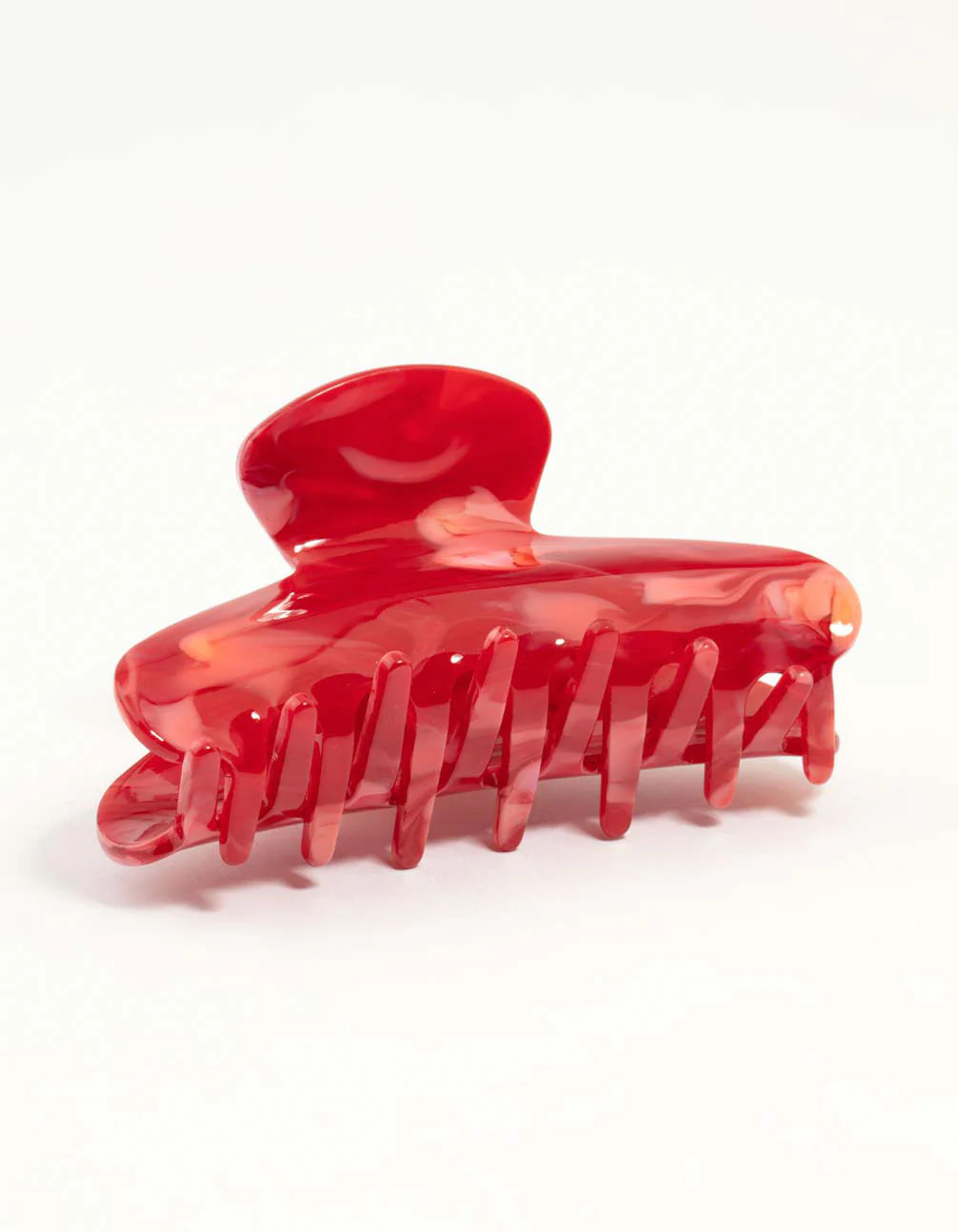 Red Acrylic Curved Basic Claw Clip - Image 3