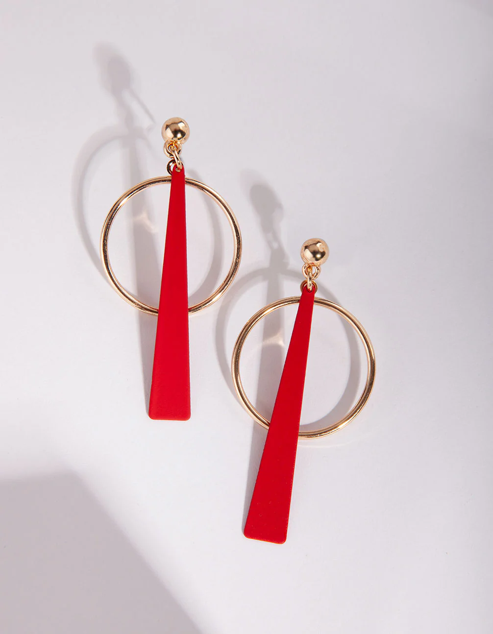 RED CM GEOMETRIC DROP ER