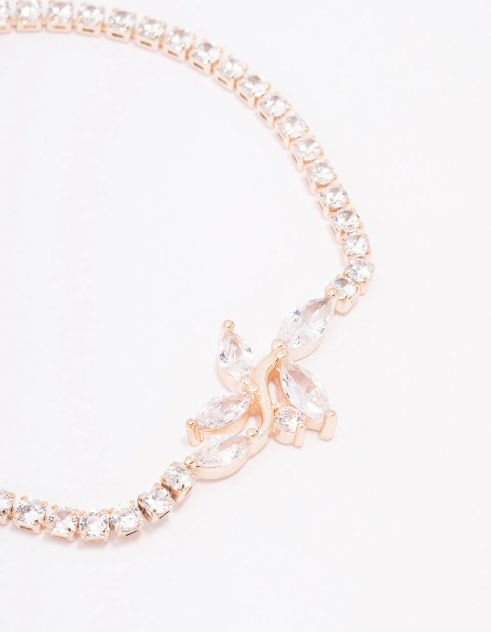 Rose Gold Cubic Zirconia Bracelet - Image 2