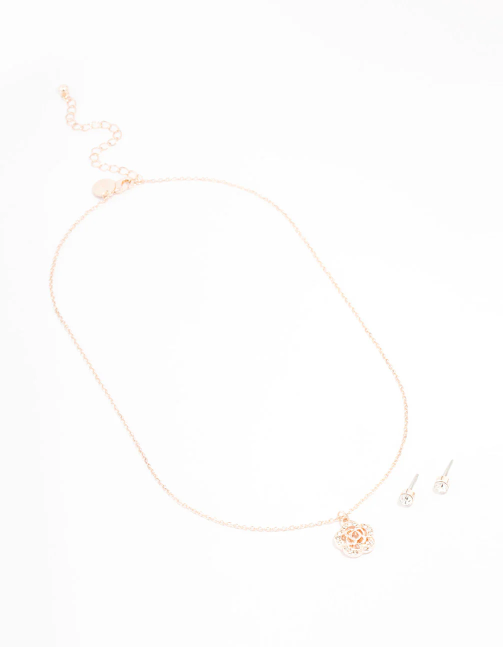 Rose Gold Diamante Jewellery Set - Image 2