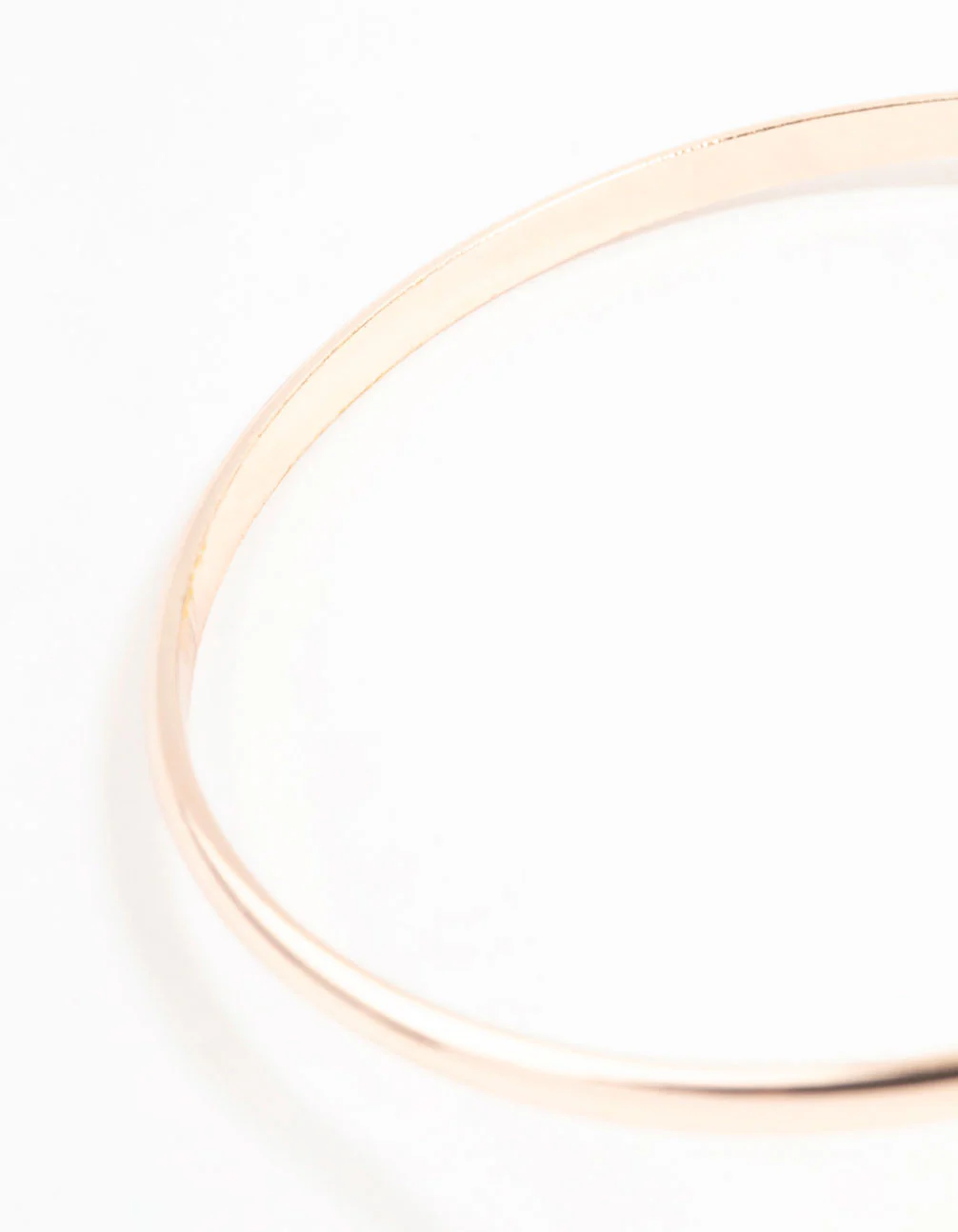 Rose Gold Simple Bow Bangle Bracelet - Image 3