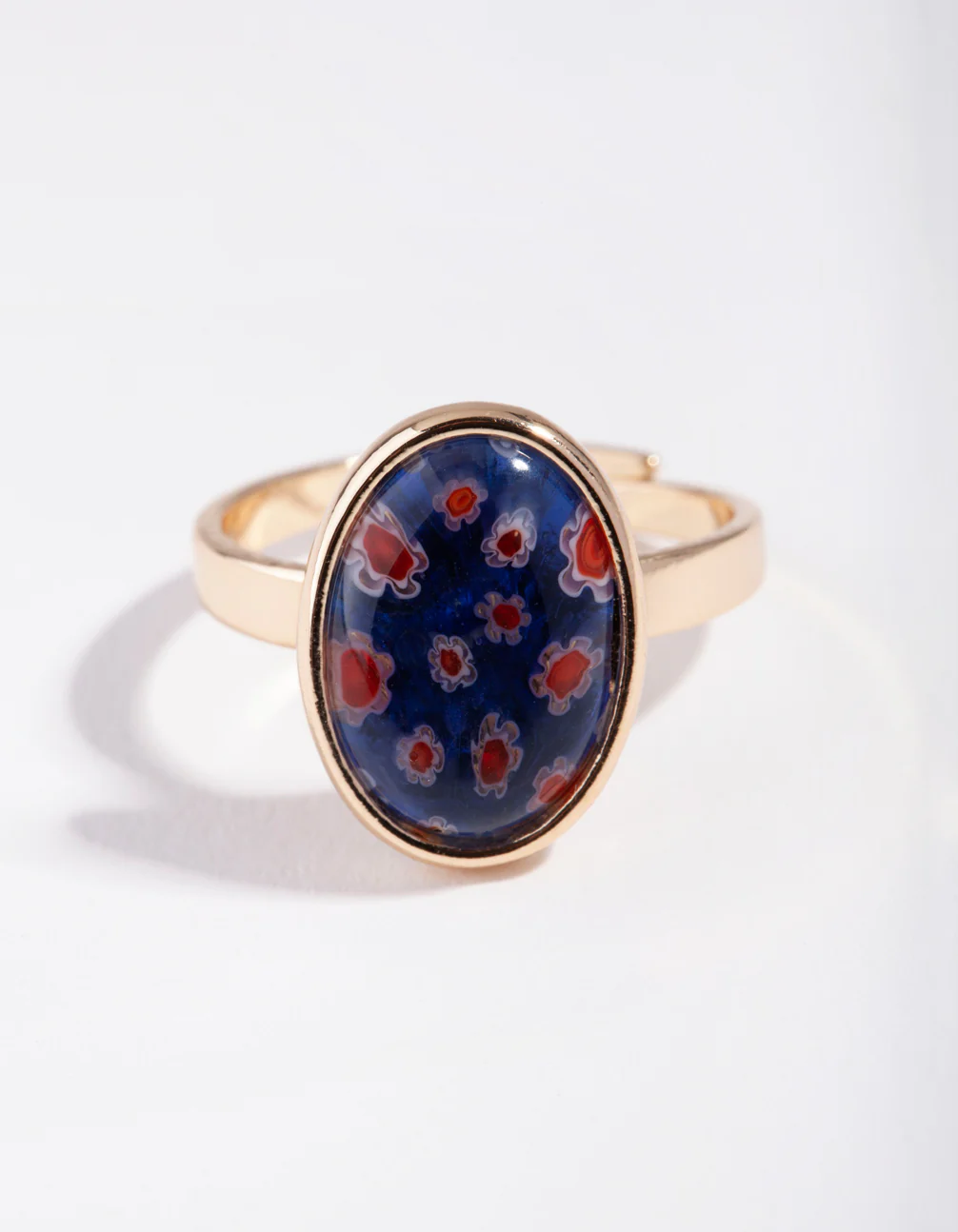 Gold Painted Flower Daisy Ring - Image 2