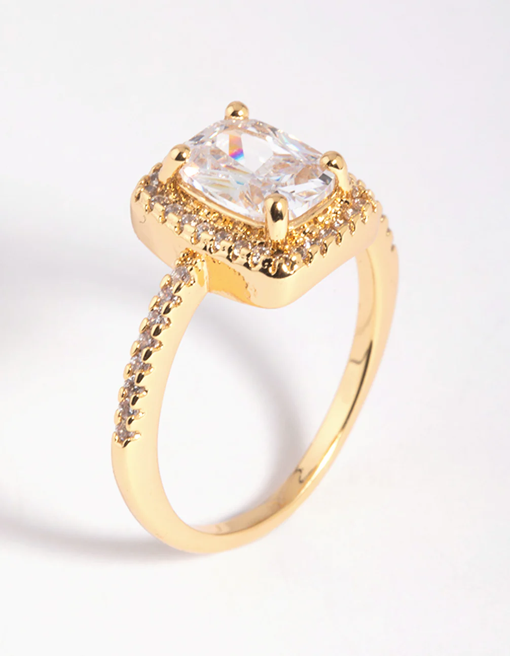 Gold Cubic Zirconia Ring - Image 5