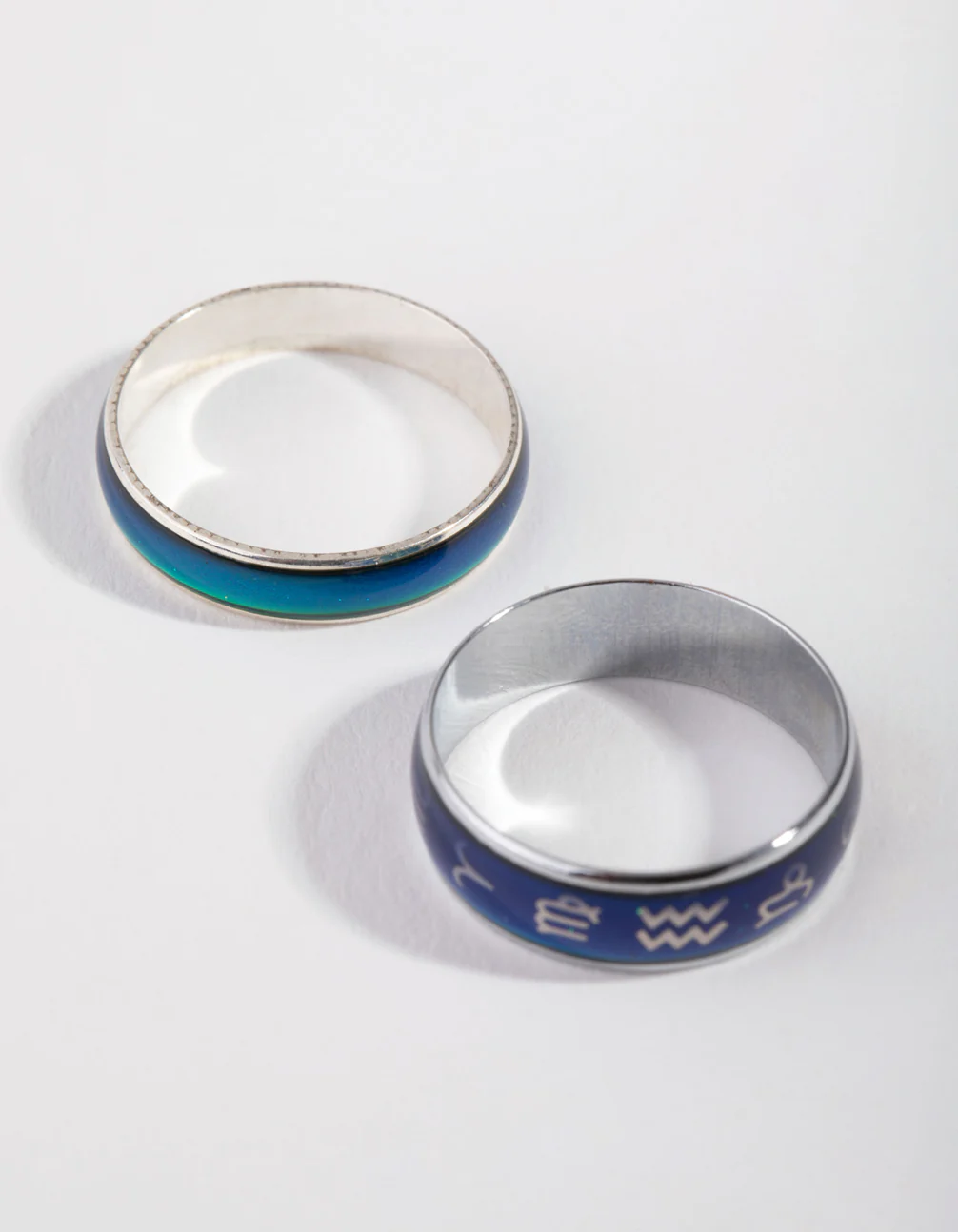 Silver Symbol Mood Ring Set - Image 2