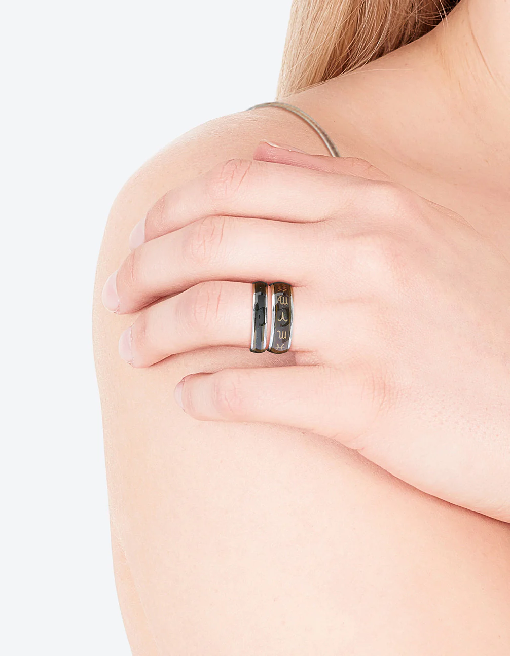 Silver Symbol Mood Ring Set - Image 3