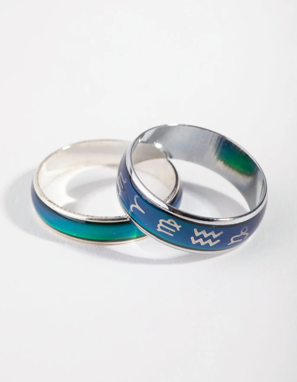Silver Symbol Mood Ring Set - Image 7