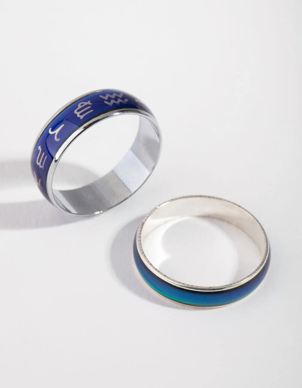 Silver Symbol Mood Ring Set - Image 8