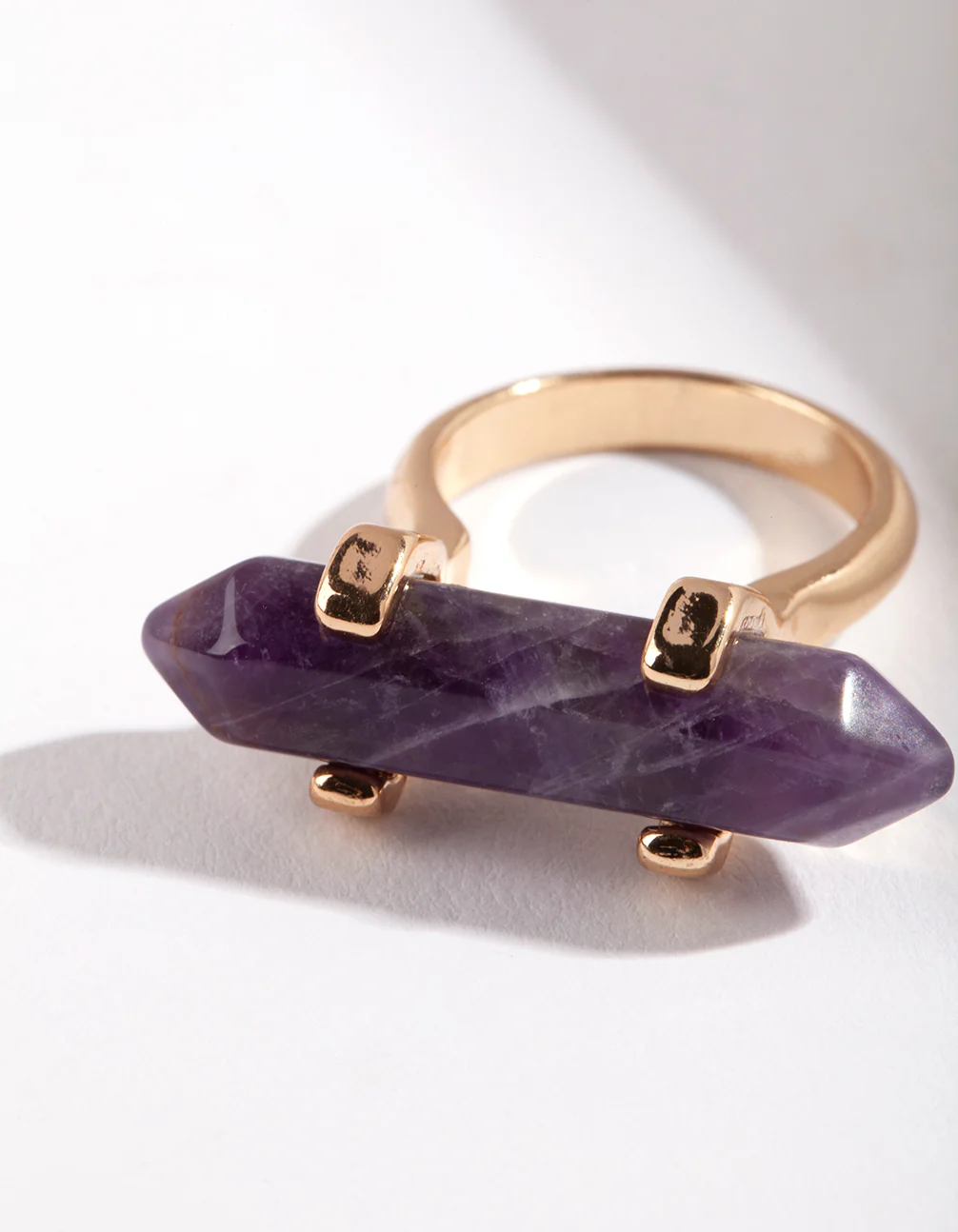 Gold Amethyst Shard Ring - Image 2