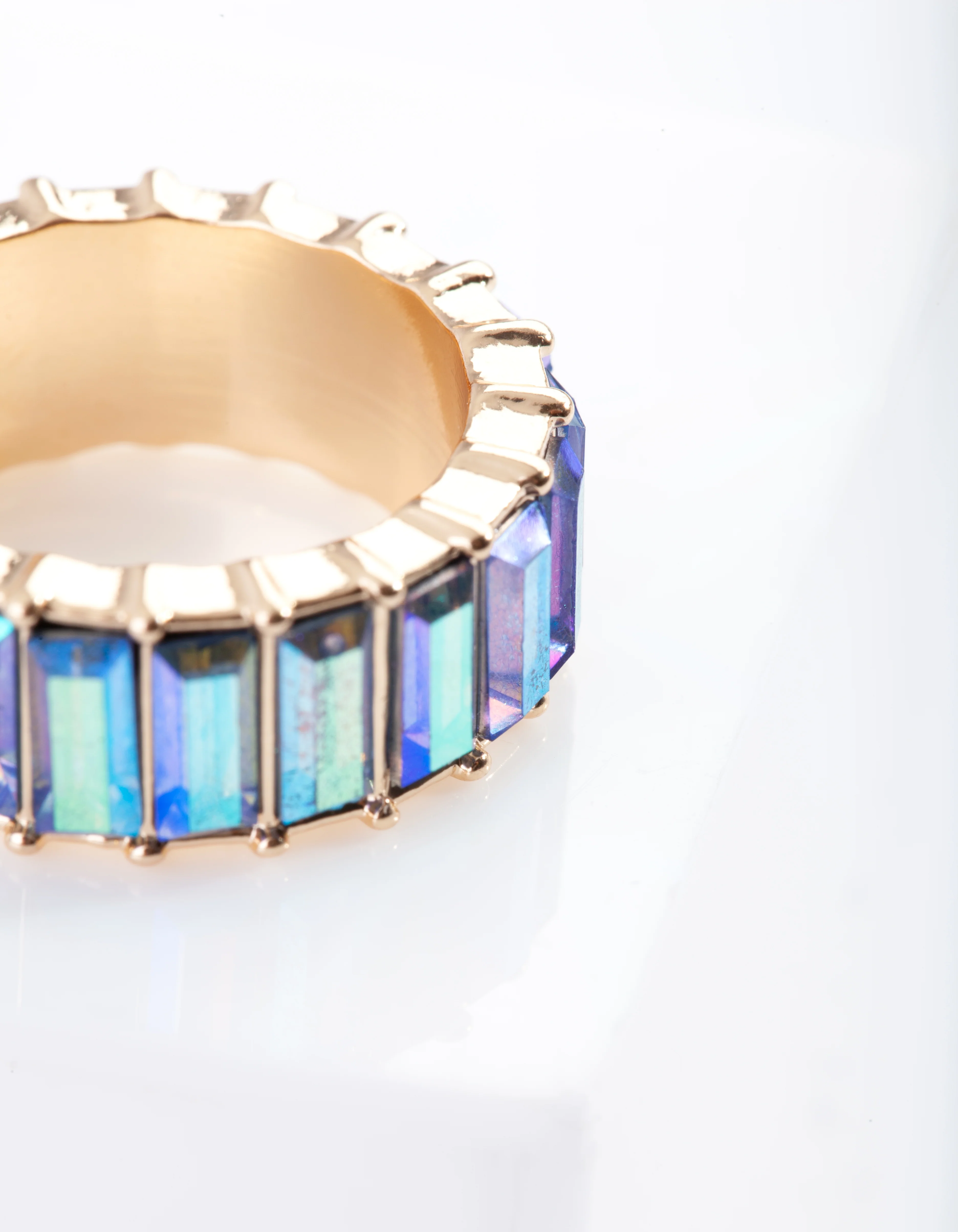 Gold Antique Baguette Band Ring - Image 2
