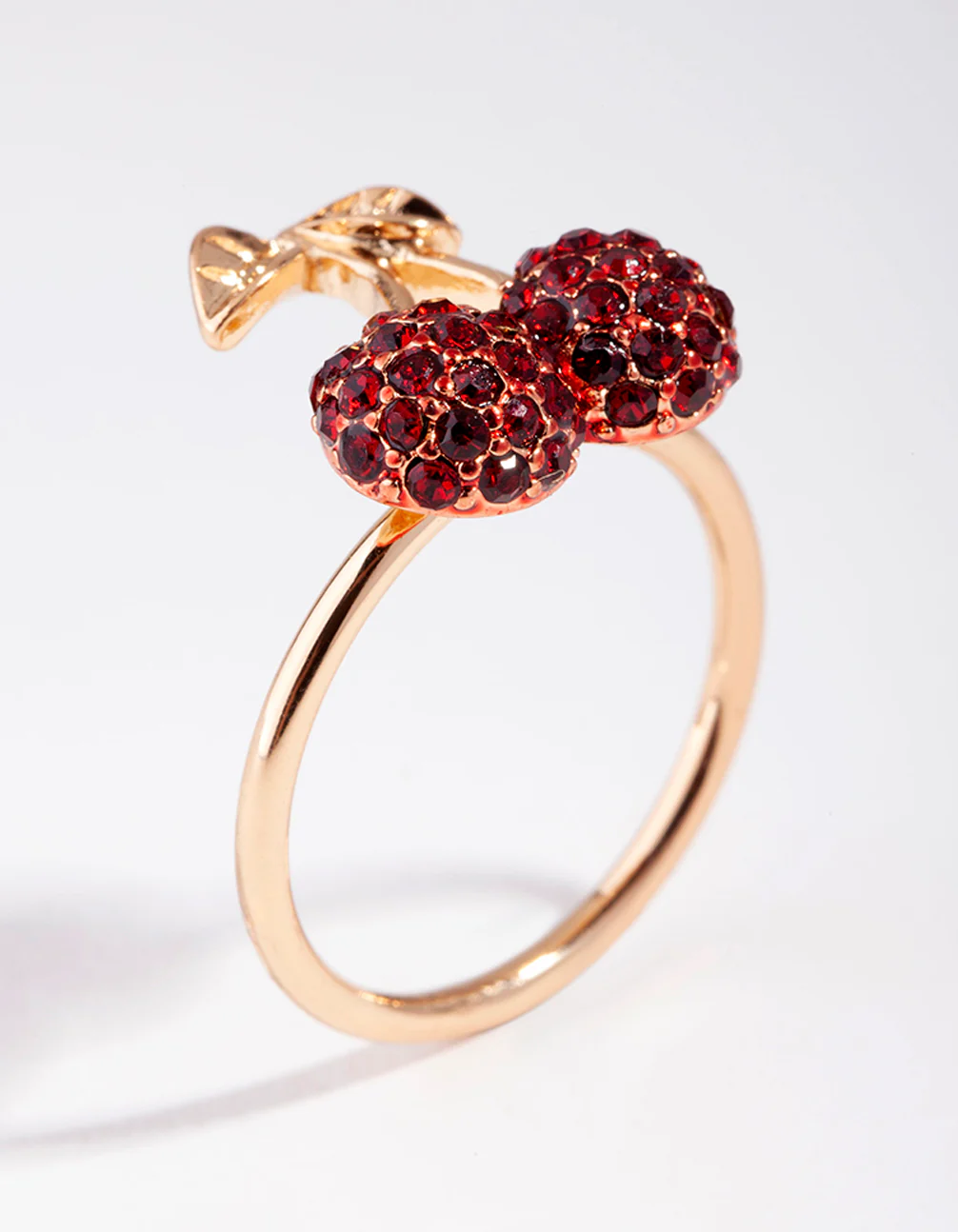 Gold Diamante Cherry Ring - Image 3