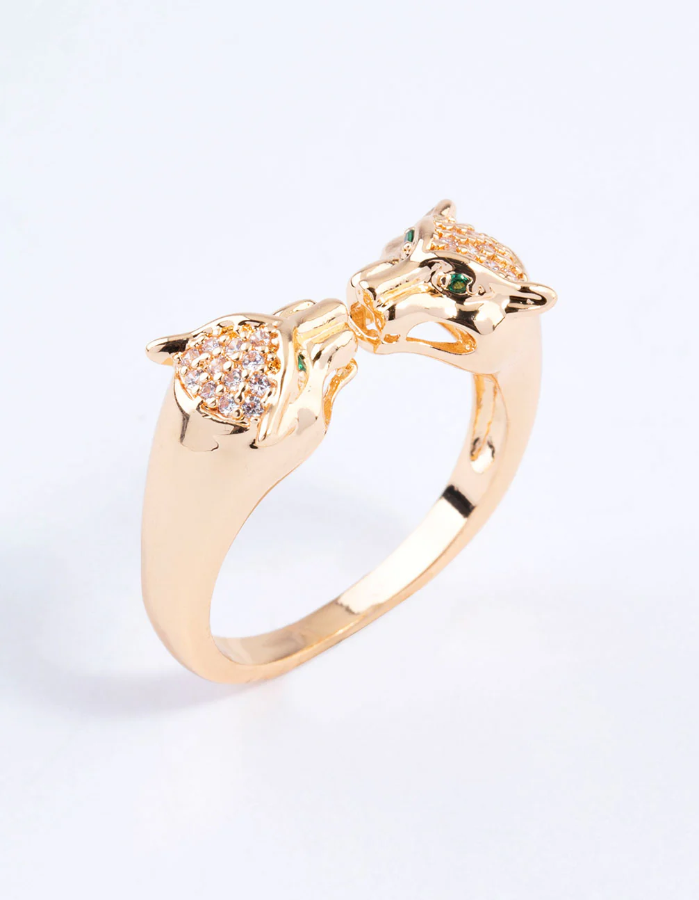 Gold Double Cheetah Ring - Image 2