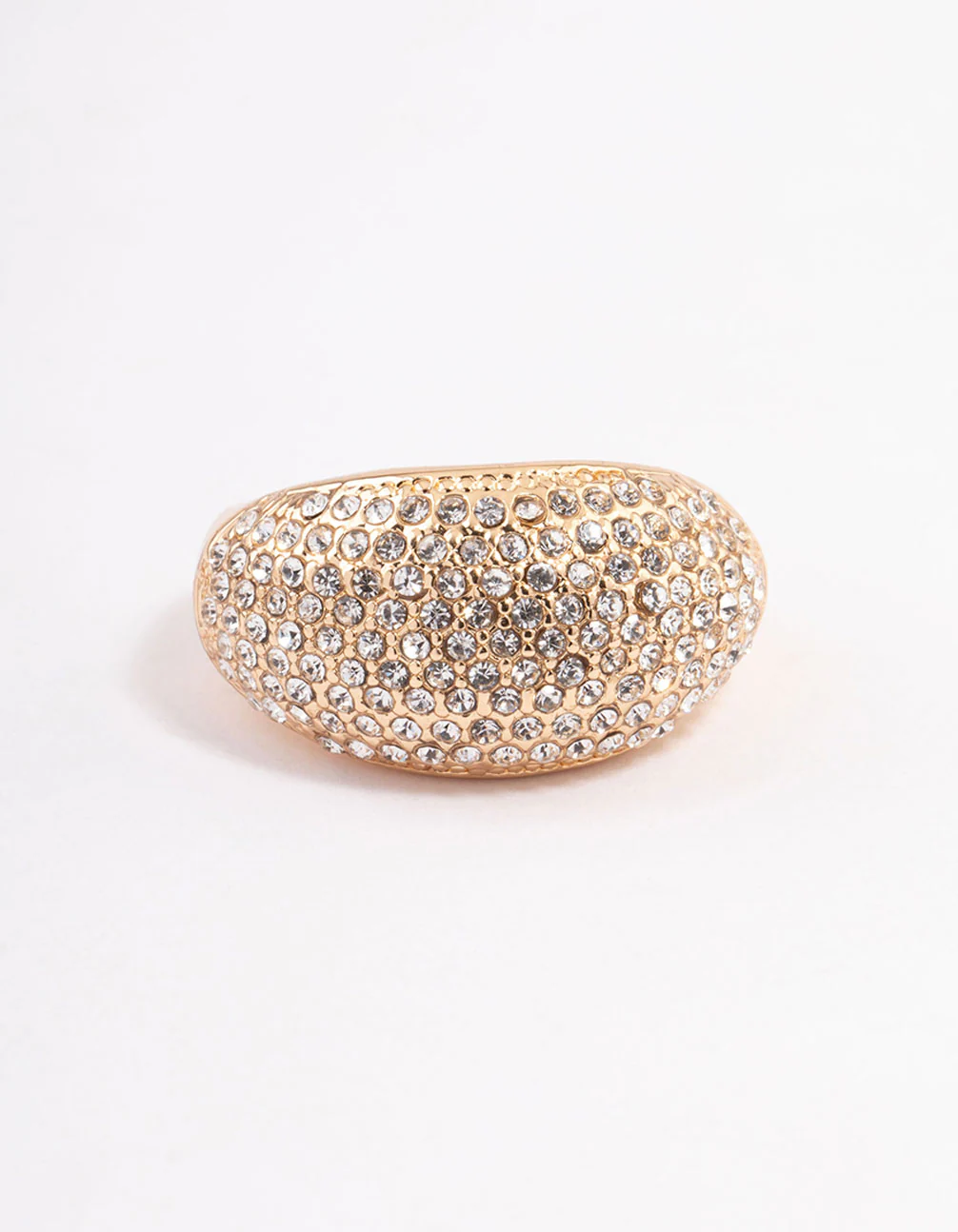 Gold Pave Dome Ring - Image 4