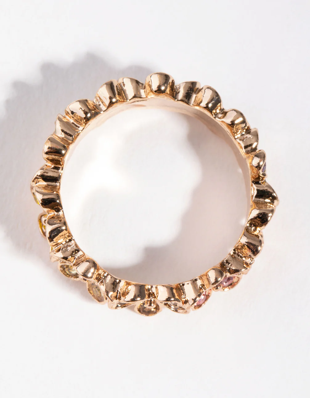 Gold Surrounded Flower Ring - Image 2
