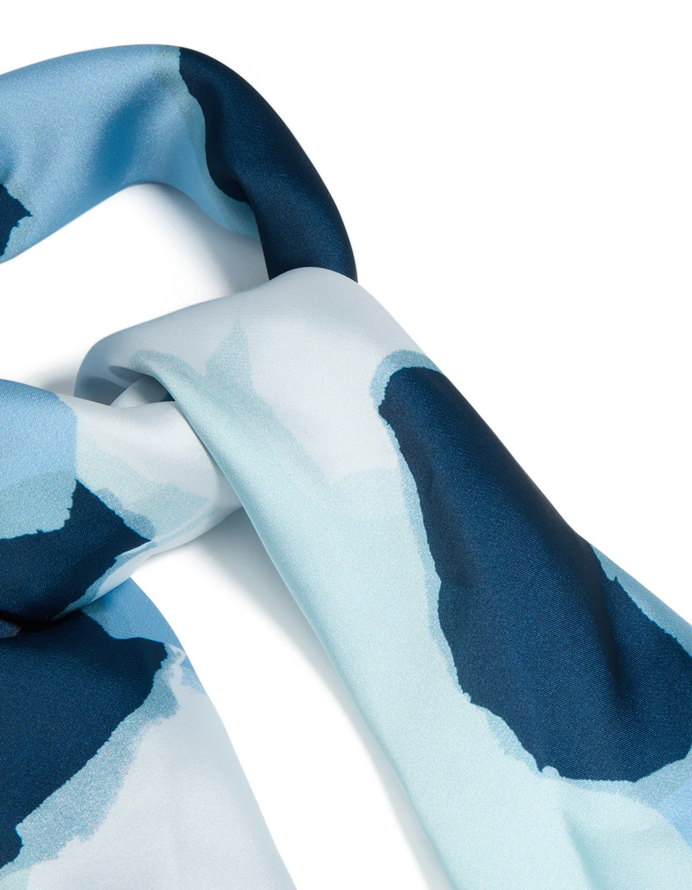 Blue Splatter Bandana Hair Scarf - Image 3