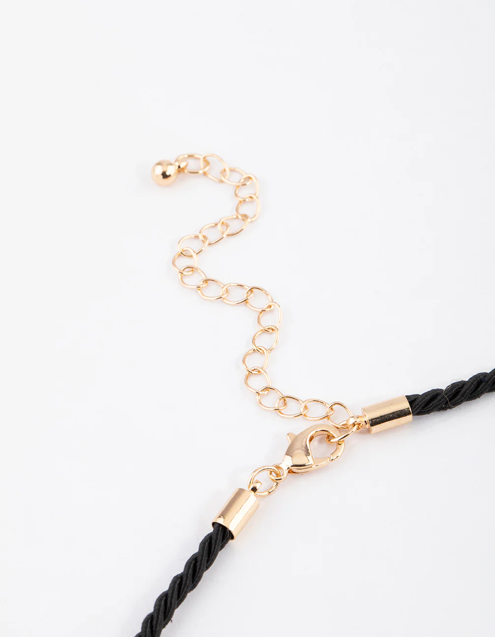 Rose Quartz Heart Twisted Cord Pendant Necklace - Image 3