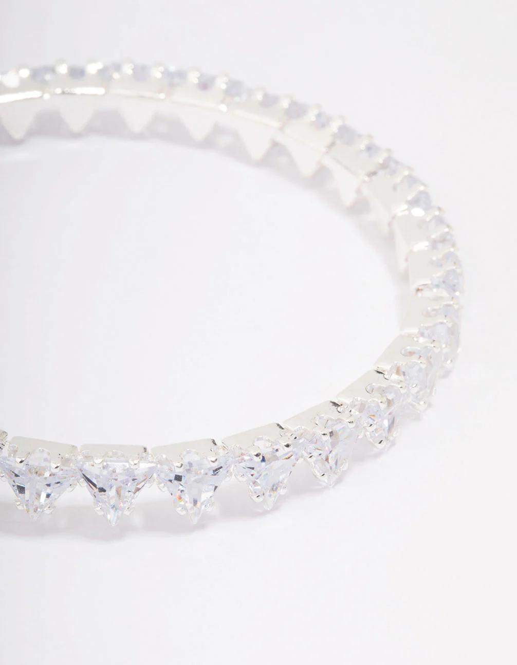 Silver Cubic Zirconia Wrist Cuff - Image 2
