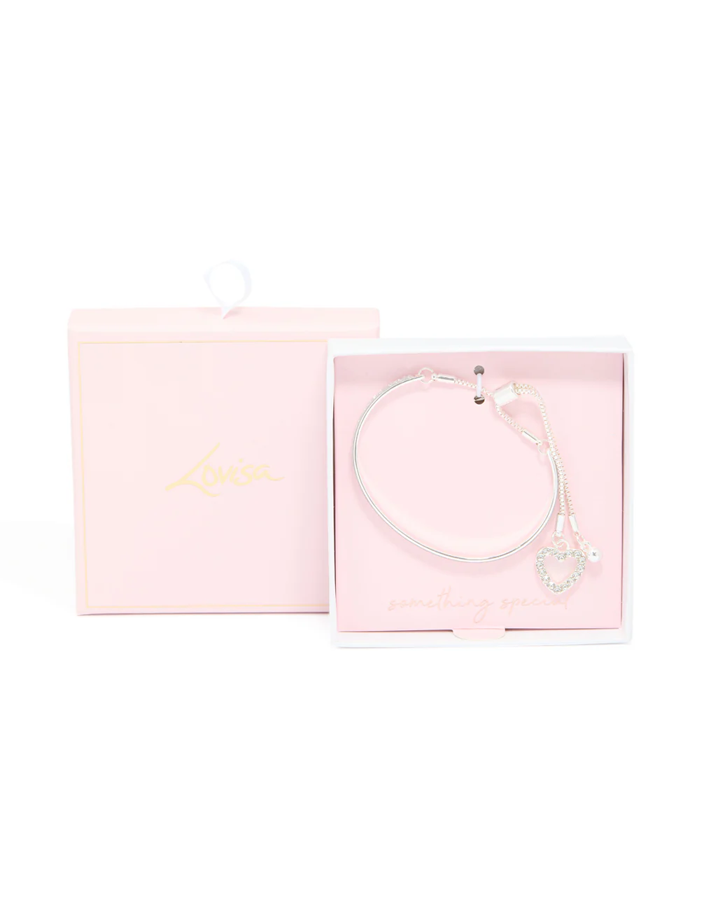 Silver Glitter Toggle Bangle - Image 3
