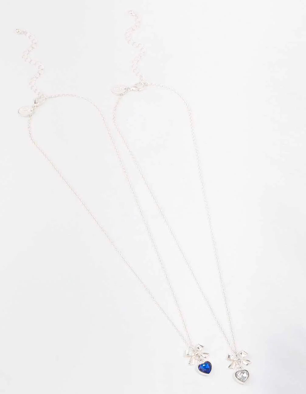 Silver Heart & Bow Necklace Pack - Image 3